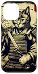 iPhone 12 mini Samurai Cat Warrior Artistic Japanese Bushido Katana Design Case