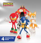 Sonic The Hedgehog Figure Toys X 4 Gift set Character Video Game Pack knuckles