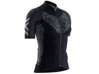 X-Bionic Twyce 4.0 Bike Zip Chemise Femme, Opal Black/Arctic White, FR : S (Taille Fabricant : S)