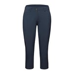 Mammut Women's Runbold Capri Pants Marine 32 Hiking Trousers, Navy, 6