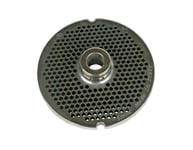 Tredoni Meat Grinder/Mincer 9.8cm Hub-Plate Replacement Part, Professional Hard-Wearing Stainless Steel Disc/Plate (No.32 - Holes Ø 3.5 mm)