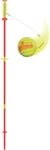 Swingball Classic Original, Red and Yellow, Outdoor Activities, Traditional