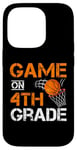 Coque pour iPhone 14 Pro Jeux amusants sur le basket-ball de quatrième année premier jour d'école