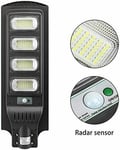 Réverbère Routier Phare LED 120 Watt Avec Panneau Solaire Lumière Froide Tombée