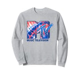 MTV Music Television Tie Dye Stars Big Chest Logo Sweatshirt