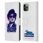 OFFICIAL THE BLUES BROTHERS GRAPHICS LEATHER BOOK CASE FOR APPLE iPHONE PHONES