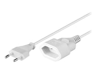 Goobay - Strømforlengelseskabel - Europlug (Hann) Til Europlug (Hunn) - Ac 250 V - 5 M - Hvit