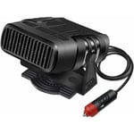 Jusch - Chauffage de voiture portable 12V 120W Chauffage rapide de voiture Désembuage Plug-in Faible bruit Allume-cigare Dégivreur Rotation à 360