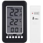 Thermometre interieur exterieur sans fil, Accueil Thermomètre, lcd Numérique Thermomètre intérieur extérieur Horloge Compteur de température