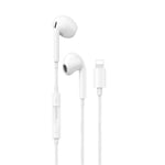 Dudao X14PROL-W1 Lightning In-ear-hörlurar - Vit Vit