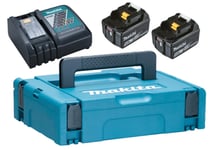 MAKITA BATTERISETT 2XBL1850B INK.LADER