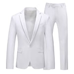 (Veste + Pantalon) Costume Homme Uni, Costume Homme De Marque De Luxe, Costume 2 Pièces, Coupe Slim