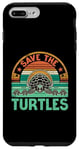 Coque pour iPhone 7 Plus/8 Plus Save The Turtles, animal marin et amoureux des tortues de mer