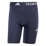 adidas Men's TECHFIT COMPRESSION TRAINING 3-STRIPES SHORT TIGHTS, legend ink, S