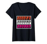 Womens Bruh I'm Double Digits heart 10 Year Old girl 10th Birthday V-Neck T-Shirt