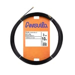 Anguilla – Passe-câble fixe souple Nylon 3 mm 10 m Noir