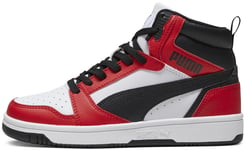 Puma Jalkineet Rebound V6 Mid Jr White Red Black 393831 03 393831 03/3.5