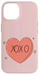 Coque pour iPhone 14 T-shirt XOXO-Design (édition minimaliste)