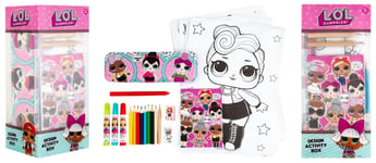 LOL Surprise Activity Kit Pink Pencil Case Stationery Craft Baby Diva BFF