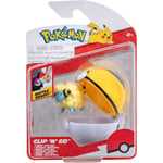 Pokémon Clip ?N? Go Mareep 2-Inch Battle Figure And Level Ball