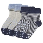 Camano Baby ABS Sockar Crawling 4er-Pack blue mix