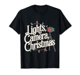 Film Director Lights Camera Christmas T-Shirt