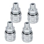 4pcs 1/4" NPT Male Air Coupler A Style Fits A-Style Plugs for Air Compressors