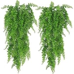 2 st konstgjorda växter Boston Fern, konstgjorda konstgjorda växter