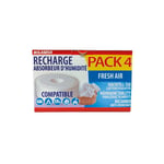 Recharge absorbeur humidité galets 4 x 450g fresh air - BOLASECA