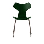 Fritz Hansen - 3130 Grand Prix, Färgad Ask, Evergreen, Underrede Brown Bronze - Spisestoler - Arne Jacobsen