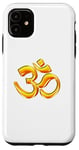 Coque pour iPhone 11 Symbole Ohm doré