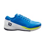 Wilson Homme Rush Pro Ace Clay Sneaker, Lapis Blue/White/Safety Yellow, 45 1/3 EU