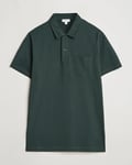 Sunspel Riviera Polo Shirt Dark Green