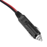 12V DC Power Cord Cable Cigarette Lighter Plug With Double Fuse For Mobile R REL