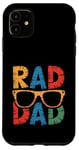 Coque pour iPhone 11 Lunettes de soleil Rad Dad Cool Cadeau pour les pères à la mode Daddy Pops