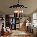 Lampe Suspension Jardin lustres en Fer Salon Chambre Restaurant éclairage