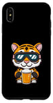 Coque pour iPhone XS Max Ski Tiger avec bière | Apres Ski Comic