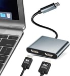 USB C to Dual HDMI Adapter, Type C Monitor C... 