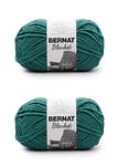 Bernat Blanket Malachite Lot de 2 pelotes de fil à tricoter pour couverture, 300 g, polyester, n°6, super épais, 200 m, pour tricot/crochet