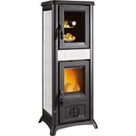 Nordica - Poele a' bois La Extraflame Four Gemma avec four avec revetement en faience blanche 7,2 kw 206 m chauffe'