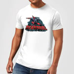 Marvel Deadpool Sword Logo Men's T-Shirt - White - 5XL