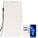 pour Samsung Galaxy A23 5G Coque Motif Losange Flip Folio Wallet Cover avec [Stand Support]+[Carte Fente] Coque pour Samsung Galaxy A23 5G-Blanche