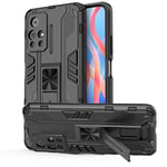 Tianyan Coque Xiaomi Poco M4 Pro 5G,360 degrés Antichoc avec caché Support Housse [TPU Silicone et PC Dur Armor Bumper] Anti-Rayures Protection Etui Coque pour Poco M4 Pro 5G - Noir