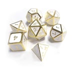 Ploufer 7pcs/set Metal Dice Set D&d Heavy Polyhedral Dice Dungeons & Dragons Dice Dice For Shadowrun/Pathfinder/Savage World/Warhammer