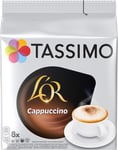 TASSIMO LOR Cappuccino Coffee Capsules Refills T-Discs Pods, 8 Drinks