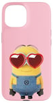 Coque pour iPhone 15 Minions Cute Bob In Love Heart Shaped Glasses Portrait