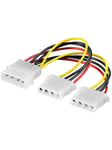 Pro Molex Teho Y-Cable - 2 x 5.25"