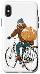 Coque pour iPhone X/XS Graphique Aventure Vélo d'Hiver