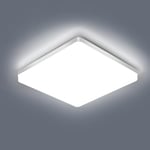 Comely Plafonnier LED, 48W 5400LM Plafonnier Salle De Bain Carré, Lampe de Plafond pour Salon, Chambre, Balcon, Cuisine, Couloir, Blanc froid 6500K