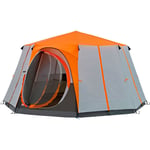 Coleman Octagon 8 Tente Familiale Tente Ronde Oktagon 8 Personnes Orange NEU